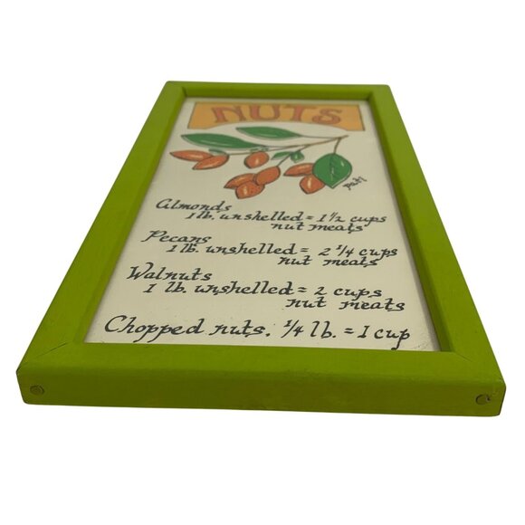 Vintage SOOVIA JANIS Inc. Art Print PATI 1970 NUTS Wood Framed Under Glass - Picture 2 of 5